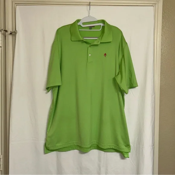 Men's Peter Millar Summer Comfort Green Polo Shirt - Picture 2 of 6